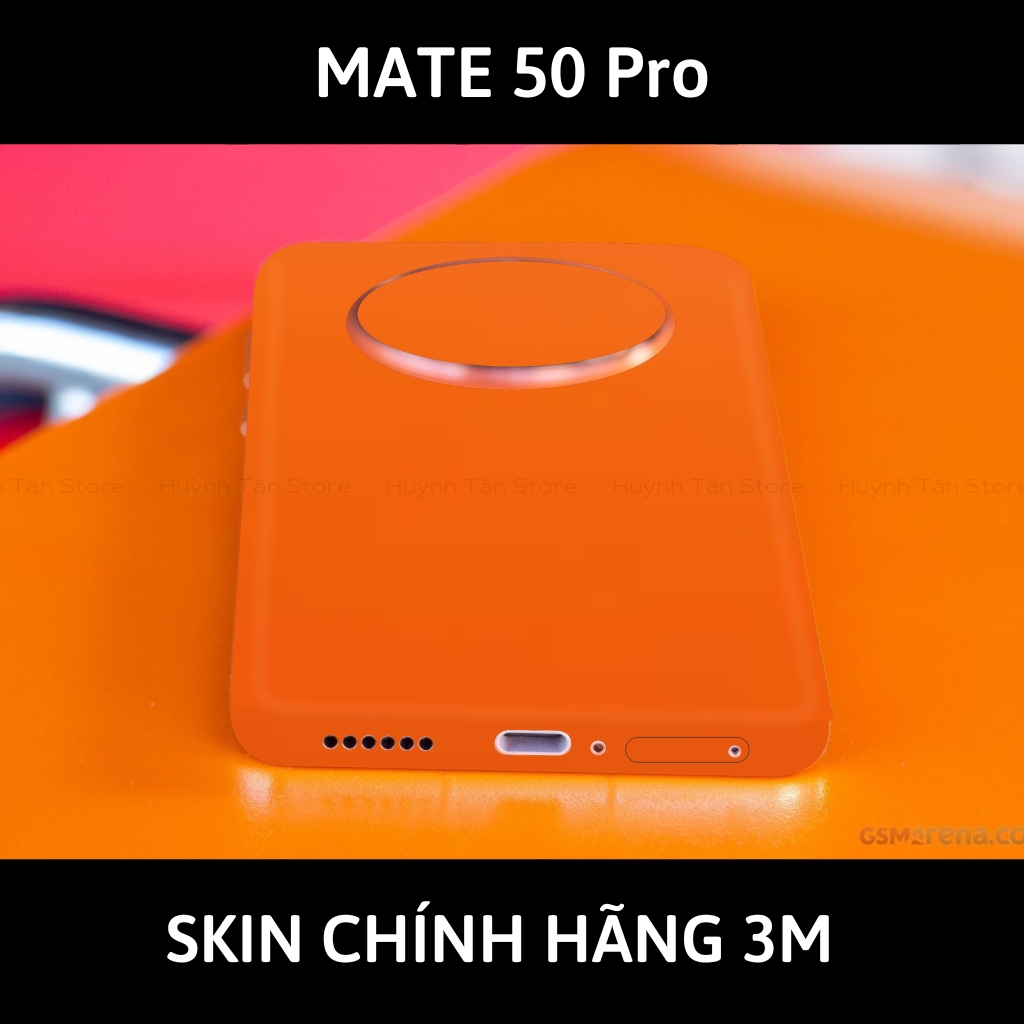 Dán skin điện thoại Huawei Mate 50 Pro full body và camera nhập khẩu chính hãng USA phụ kiện điện thoại huỳnh tân store - Matte Oranger - Warp Skin Collection