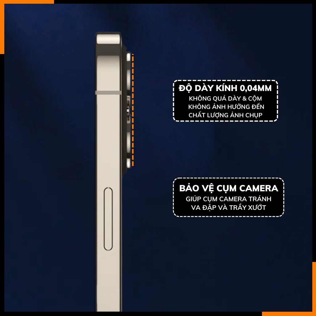 Cường lực camera iphone 15 pro, 15 pro max chính hãng KUZOOM viền nhiều màu chất lượng rõ nét bảo vệ toàn diện cụm camera phụ kiện huỳnh tân store