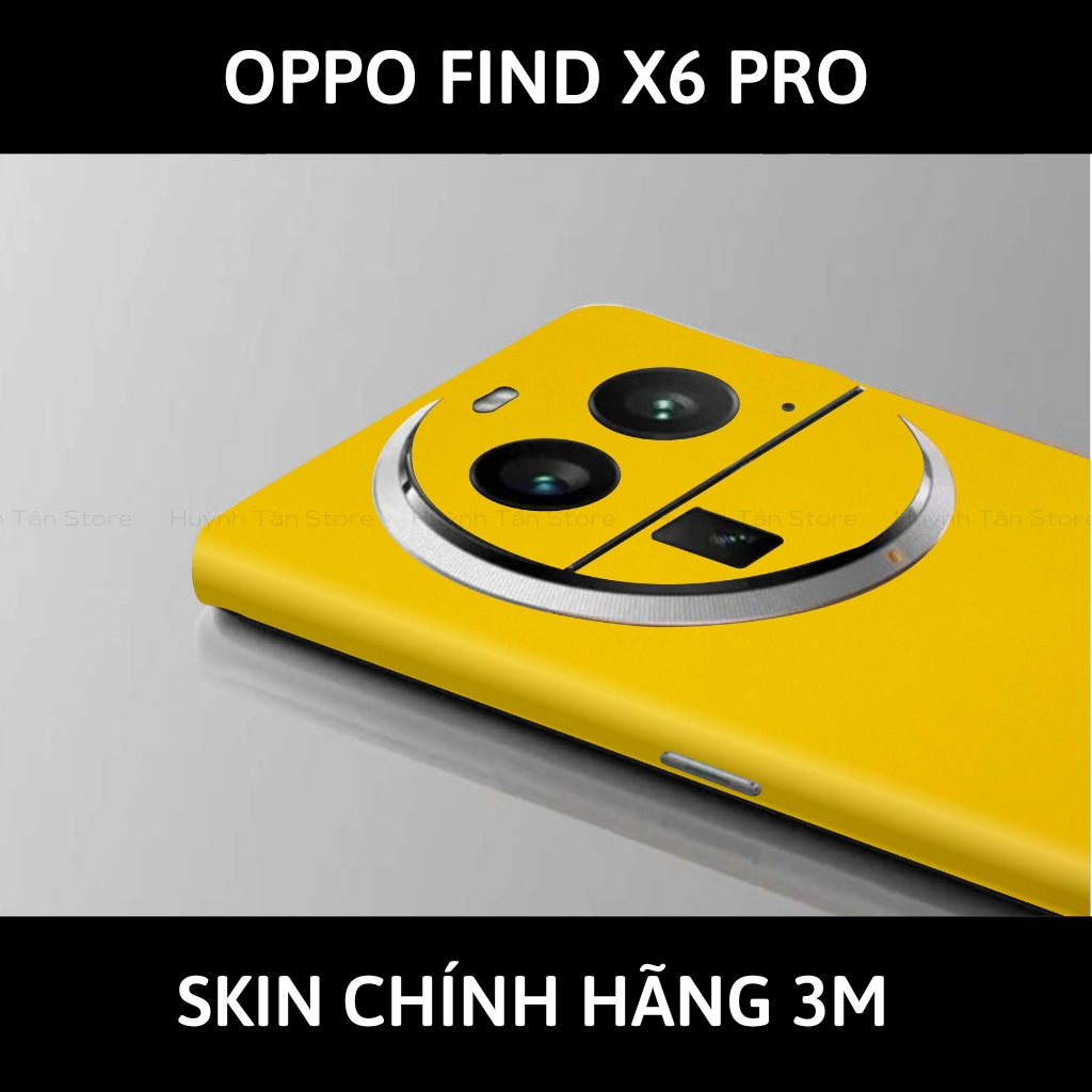 Dán skin điện thoại Oppo Find X6 Pro full body và camera nhập khẩu chính hãng USA phụ kiện điện thoại huỳnh tân store - Yellow Gloss - Warp Skin Collection