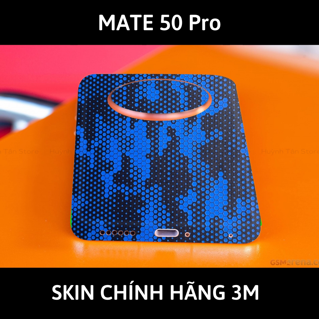 Dán skin điện thoại Huawei Mate 50 Pro full body và camera nhập khẩu chính hãng USA phụ kiện điện thoại huỳnh tân store - Mamba Blue - Warp Skin Collection