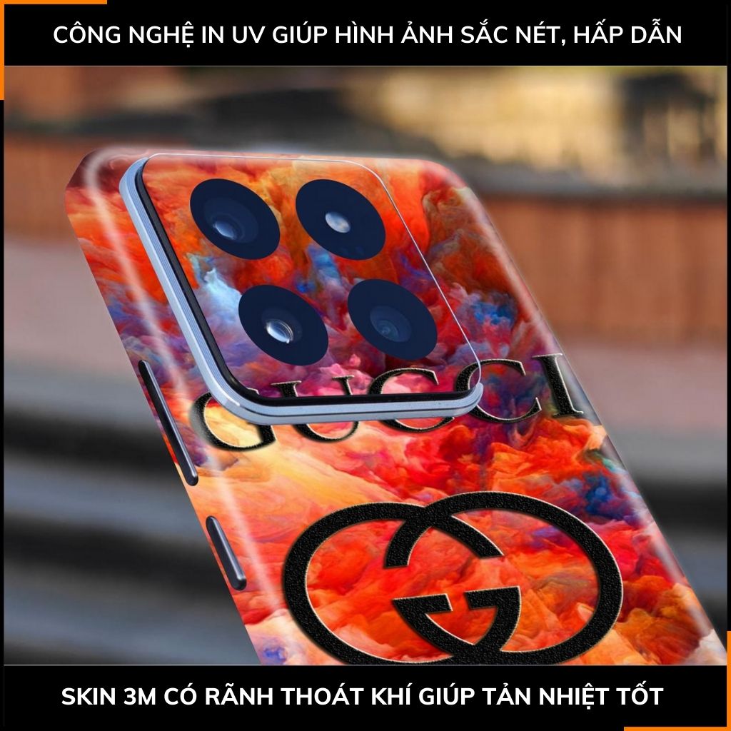 Dán skin điện thoại Xiaomi Mi 14 , Mi 14 Pro full body và camera nhập khẩu chính hãng USA in hình Thương Hiệu - SKD E03 phụ kiện điện thoại huỳnh tân store