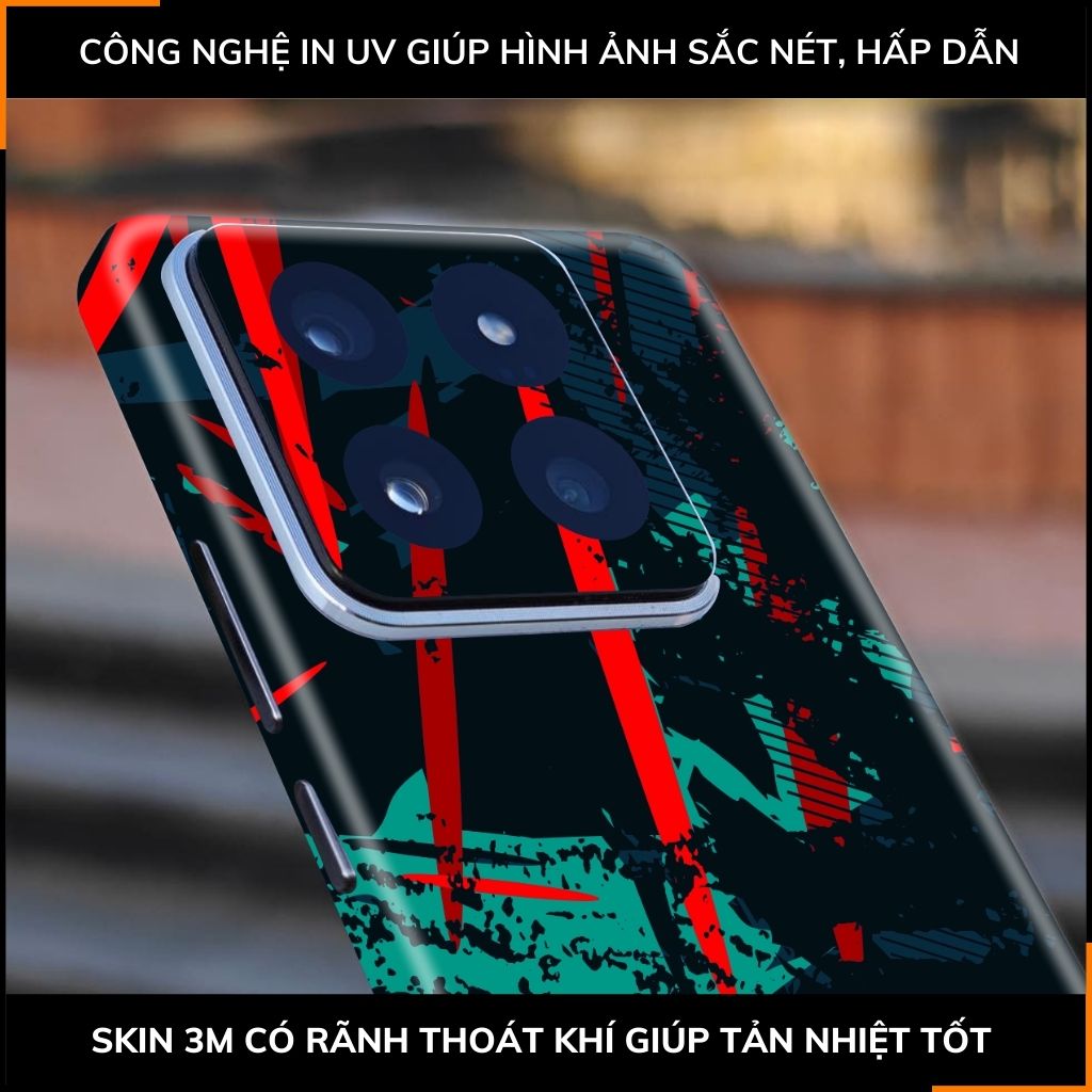 Dán skin điện thoại Xiaomi Mi 14 , Mi 14 Pro full body và camera nhập khẩu chính hãng USA in hình Motobiker - SKD  C02 phụ kiện điện thoại huỳnh tân store
