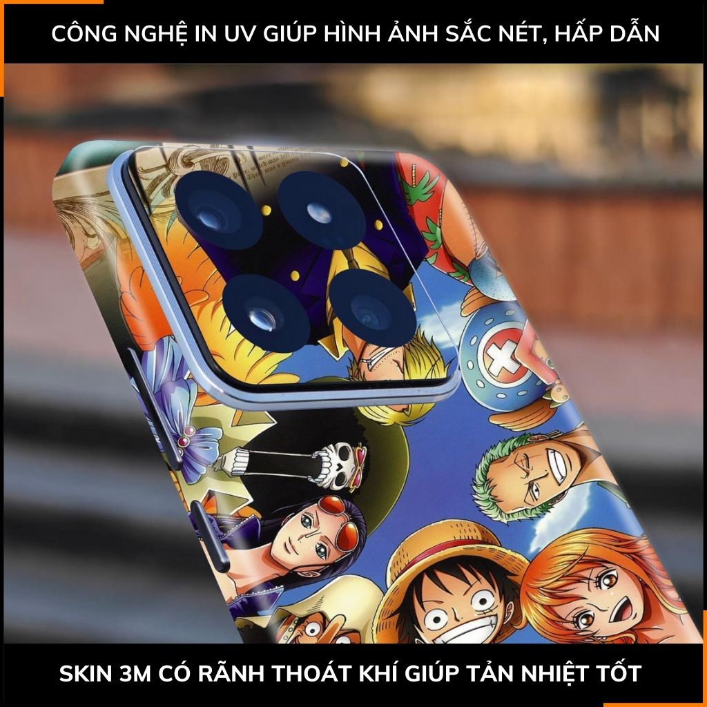 Dán skin điện thoại Xiaomi Mi 14 , Mi 14 Pro full body và camera nhập khẩu chính hãng USA in hình ONE PIECE - SKD G05 phụ kiện điện thoại huỳnh tân store
