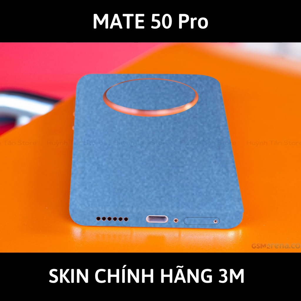 Dán skin điện thoại Huawei Mate 50 Pro full body và camera nhập khẩu chính hãng USA phụ kiện điện thoại huỳnh tân store - Dove Blue Metallic - Warp Skin Collection