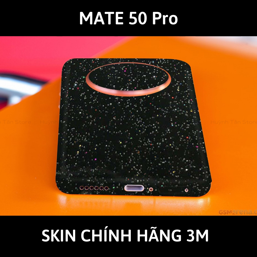 Dán skin điện thoại Huawei Mate 50 Pro full body và camera nhập khẩu chính hãng USA phụ kiện điện thoại huỳnh tân store - Galaxy Black - Warp Skin Collection