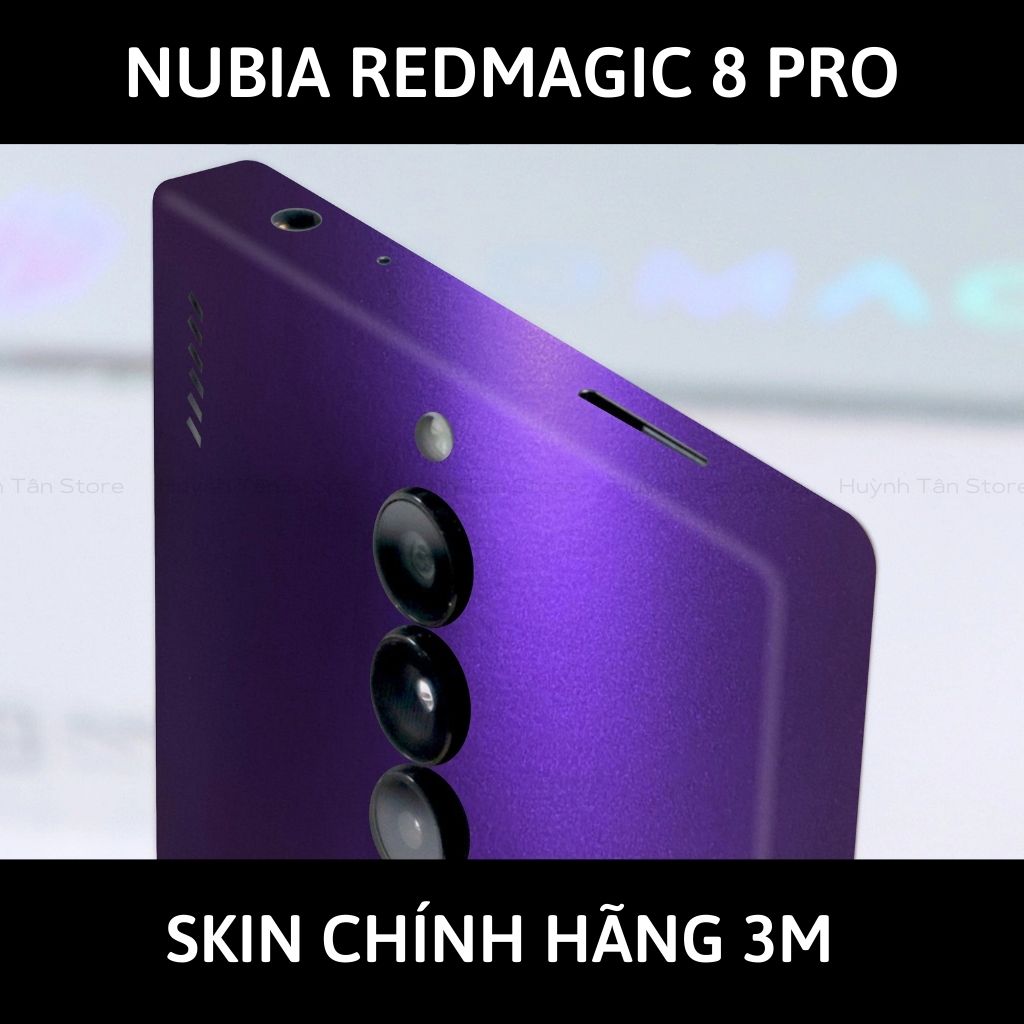 Skin 3m Nubia Redmagic 8 Pro, 8 Pro Plus full body và camera nhập khẩu chính hãng USA phụ kiện điện thoại huỳnh tân store - Oracal Deep Pupper - Warp Skin Collection