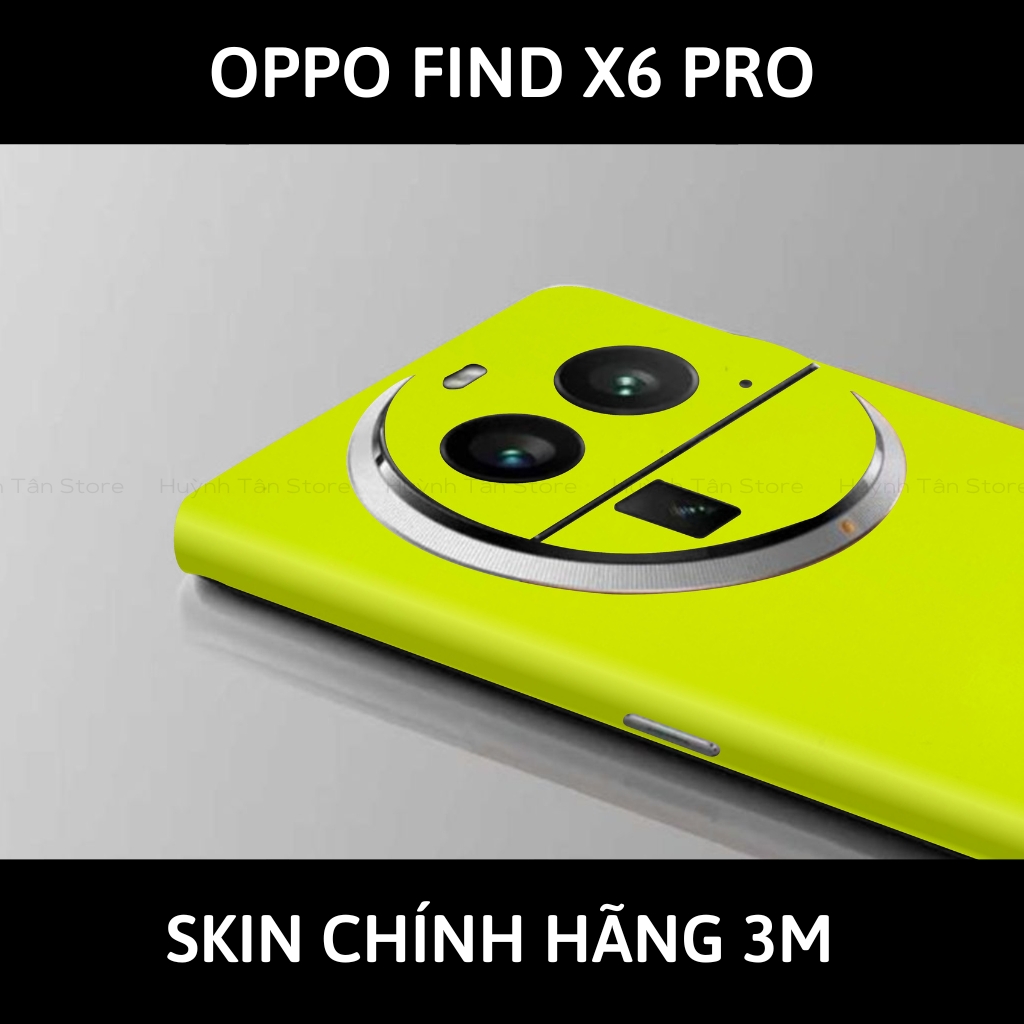 Dán skin điện thoại Oppo Find X6 Pro full body và camera nhập khẩu chính hãng USA phụ kiện điện thoại huỳnh tân store - Yellow Neo - Warp Skin Collection