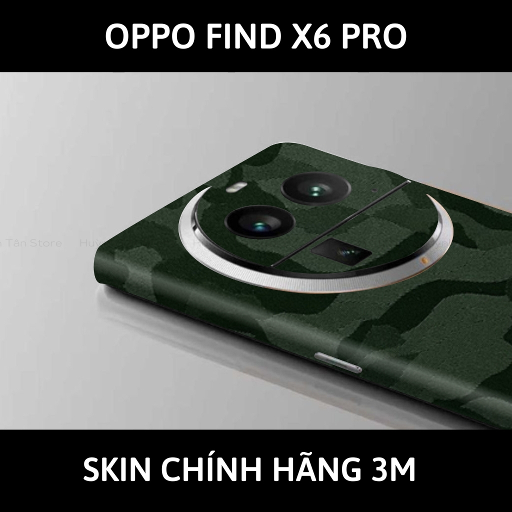 Dán skin điện thoại Oppo Find X6 Pro full body và camera nhập khẩu chính hãng USA phụ kiện điện thoại huỳnh tân store - Camo Green - Warp Skin Collection