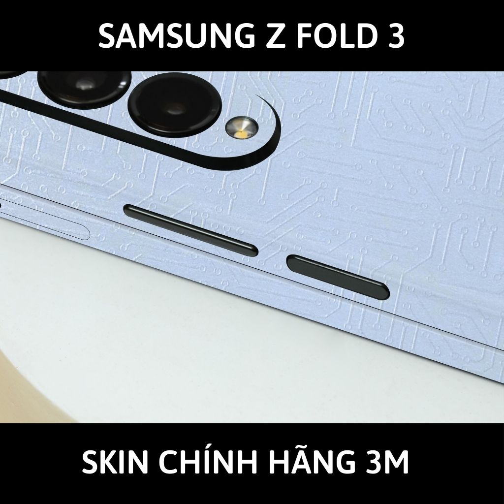 Skin 3m samsung galaxy Z Fold 4, Z Fold 3, Z Fold 2 full body và camera nhập khẩu chính hãng USA phụ kiện điện thoại huỳnh tân store - Electronic White 2022 - Warp Skin Collection