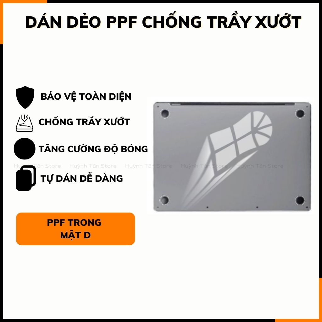 Dán dẻo PPF macbook pro, macbook air trong suốt hoặc nhám chống trầy xướt, bảo vệ phụ kiện điện thoại huỳnh tân store