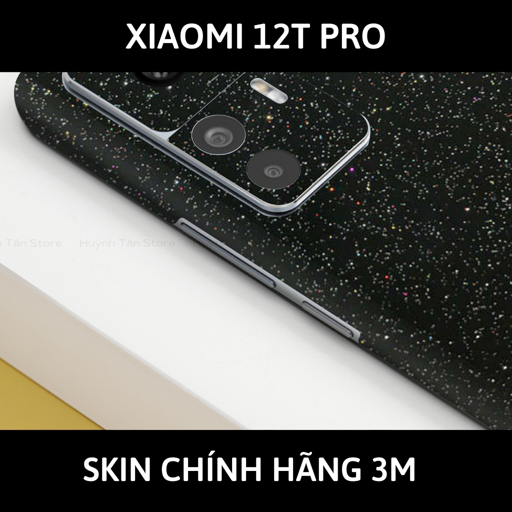 Skin 3m Mi 12T, Mi 12T Pro, K50 Ultra full body và camera nhập khẩu chính hãng USA phụ kiện điện thoại huỳnh tân store - Galaxy Black - Warp Skin Collection