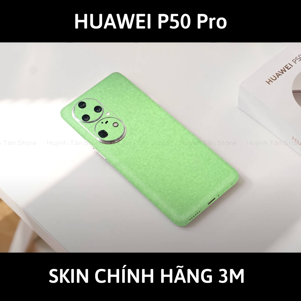 Dán skin điện thoại Huawei P50 Pro full body và camera nhập khẩu chính hãng USA phụ kiện điện thoại huỳnh tân store - GREEN BROWN - Warp Skin Collection