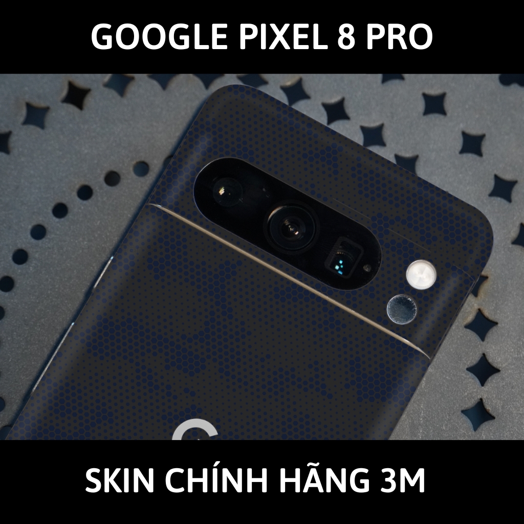 Dán skin điện thoại Pixel 8, Pixel 8 Pro full body và camera nhập khẩu chính hãng USA phụ kiện điện thoại huỳnh tân store - Mamba Light Blue - Warp Skin Collection
