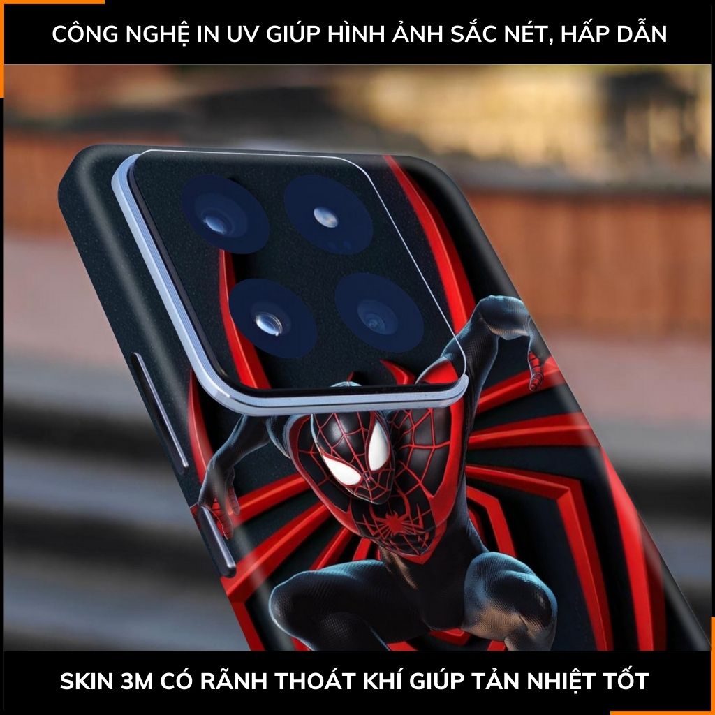 Dán skin điện thoại Xiaomi Mi 14 , Mi 14 Pro full body và camera nhập khẩu chính hãng USA in hình SPIDER MAN - SKD V12 phụ kiện điện thoại huỳnh tân store