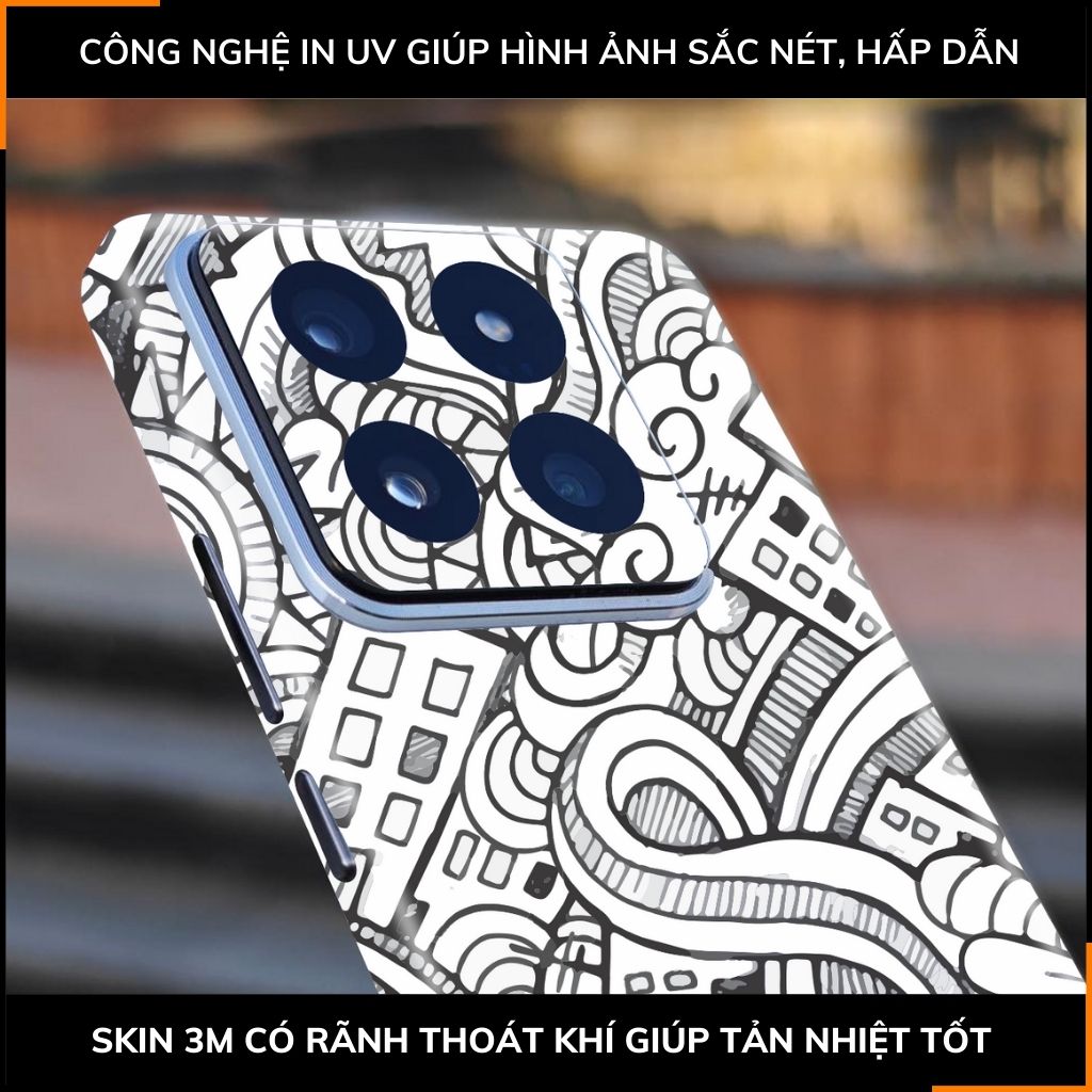 Dán skin điện thoại Xiaomi Mi 14 , Mi 14 Pro full body và camera nhập khẩu chính hãng USA in hình STICKER BOOM - SKD L06 phụ kiện điện thoại huỳnh tân store