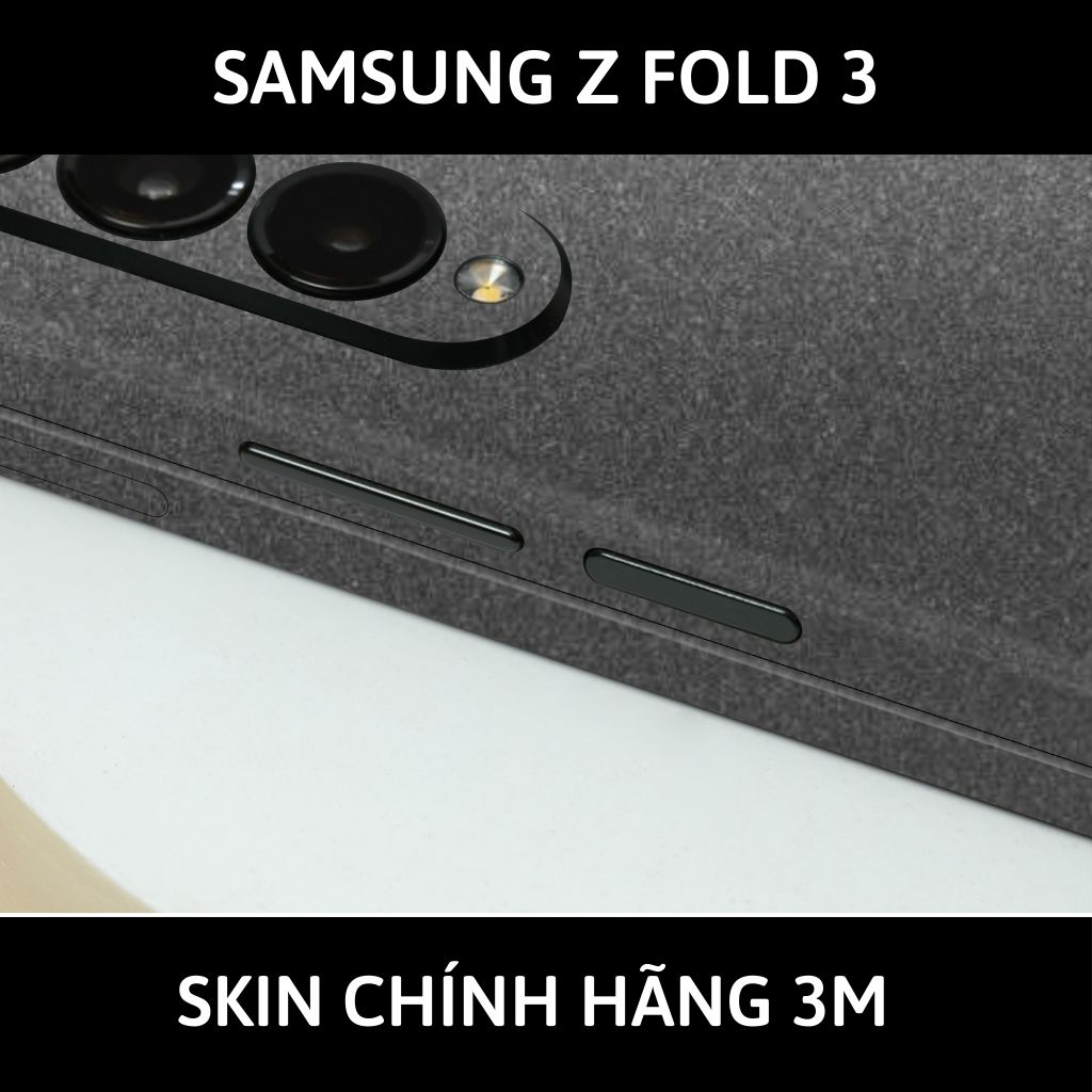 Skin 3m samsung galaxy Z Fold 4, Z Fold 3, Z Fold 2 full body và camera nhập khẩu chính hãng USA phụ kiện điện thoại huỳnh tân store - Dark Grey - Warp Skin Collection