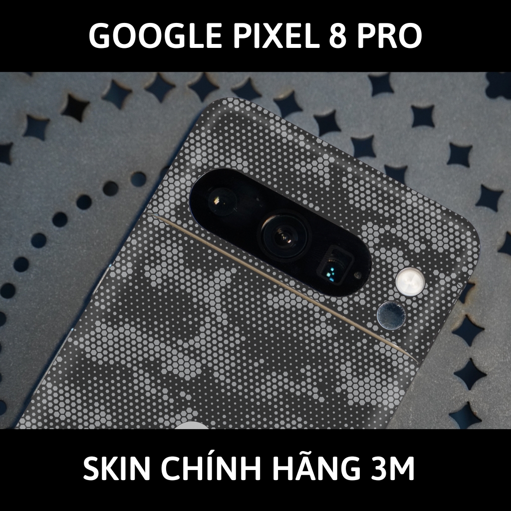 Dán skin điện thoại Pixel 8, Pixel 8 Pro full body và camera nhập khẩu chính hãng USA phụ kiện điện thoại huỳnh tân store - Mamba Grey - Warp Skin Collection