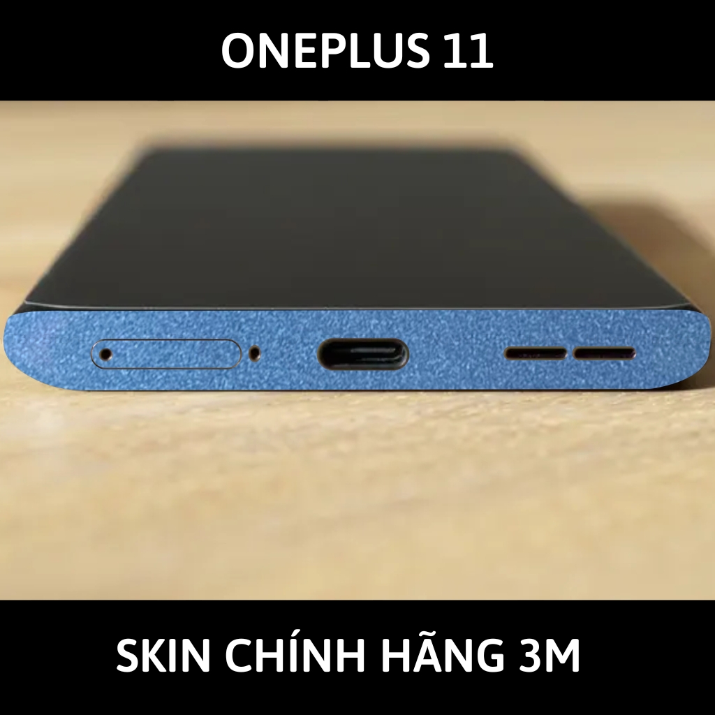 Skin 3m Oneplus 11 full body và camera nhập khẩu chính hãng USA phụ kiện điện thoại huỳnh tân store - Oracle Dove Blue Metallic- Warp Skin Collection