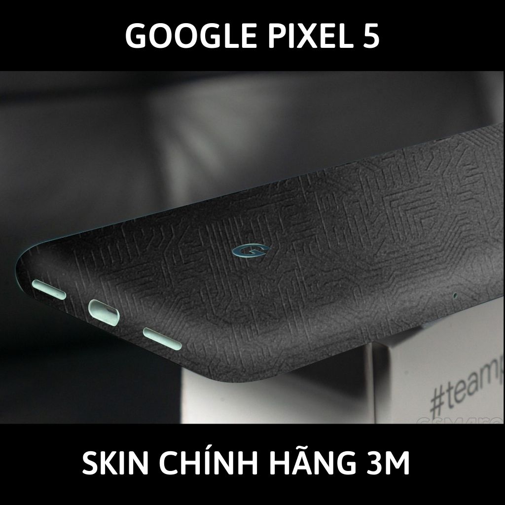 Skin 3m Google Pixel 5, Pixel 5A, Pixel 4A, Pixel 4A 5G full body và camera nhập khẩu chính hãng USA phụ kiện điện thoại huỳnh tân store - Electronic Black 2022 - Warp Skin Collection