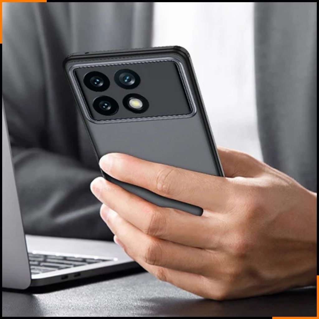 Ốp lưng xiaomi redmi k70 k70 pro chống sốc chống vân tay NHÁM VIỀN MÀU VER 2 bảo vệ camera phụ kiện huỳnh tân store