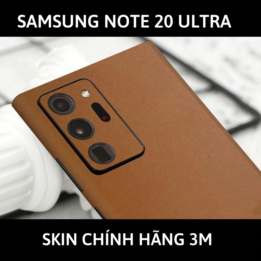 Skin 3m samsung galaxy note 20, note 20 ultra full body và camera nhập khẩu chính hãng USA phụ kiện điện thoại huỳnh tân store - Caramel - Warp Skin Collection