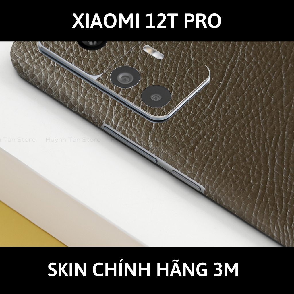 Skin 3m Mi 12T, Mi 12T Pro, K50 Ultra full body và camera nhập khẩu chính hãng USA phụ kiện điện thoại huỳnh tân store - Hexis Brown Leather - Warp Skin Collection