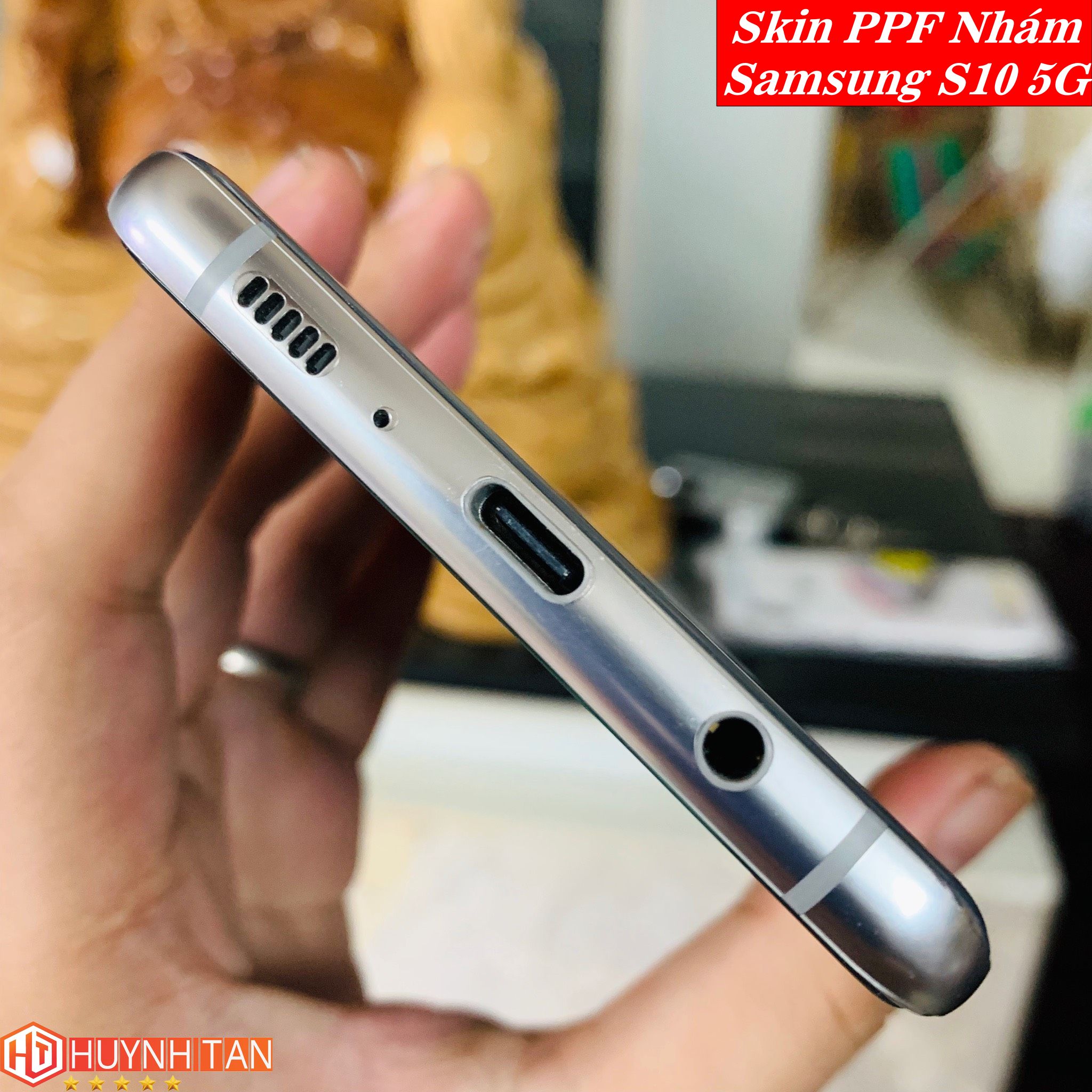Miếng dán Skin PPF Samsung Galaxy S10 5G bề mặt Nhám chống vân tay cực tốt (Tặng 1 Miếng Dự Phòng)