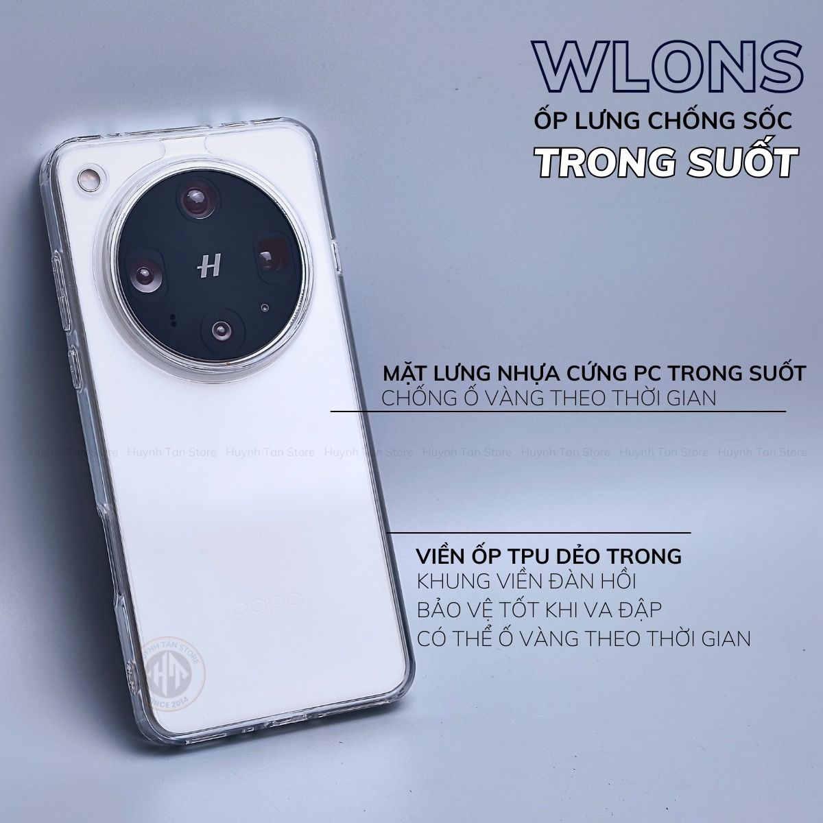 Ốp lưng oppo find x8 ultra x8 pro x8s plus x7 ultra x6 x5 chống sốc chính hãng WLONS phụ kiện huỳnh tân store