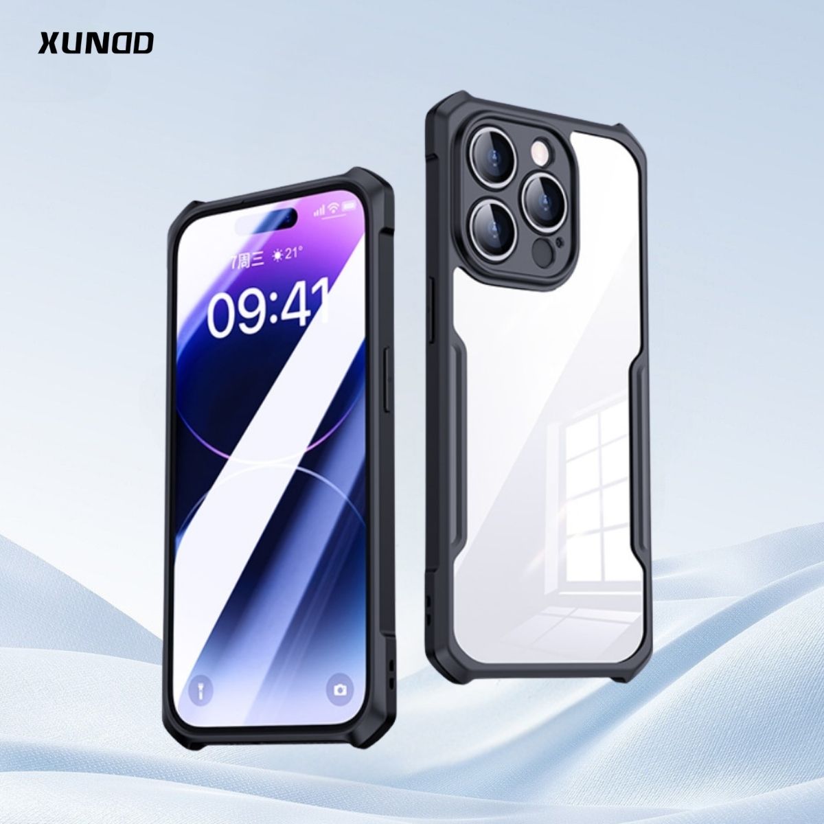 Ốp lưng iphone 17 16 pro max ip 15 14 13 x xs max xr XUNDD trong suốt chống sốc chính hãng huỳnh tân