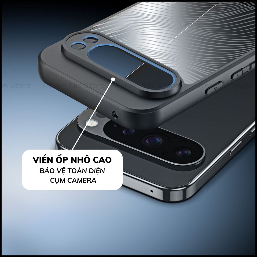 Ốp lưng google pixel 9 pro xl aimo chính hãng duxducis chống va đập trong suốt không ố vàng huỳnh tân store