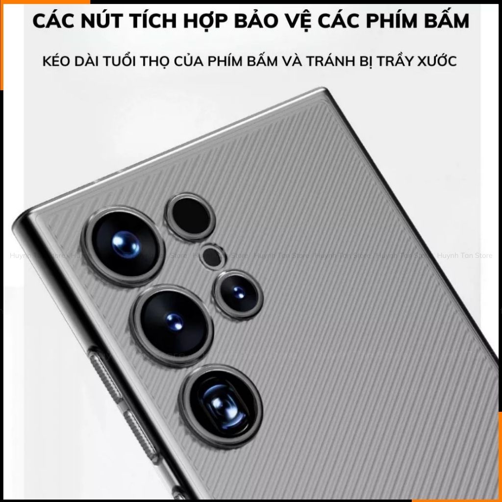 Ốp lưng Samsung S24, S24 plus, S24 ultra, s23 ultra TPU vân sóng chéo siêu mỏng ôm sát thân máy bảo vệ camera MATTE HUTA