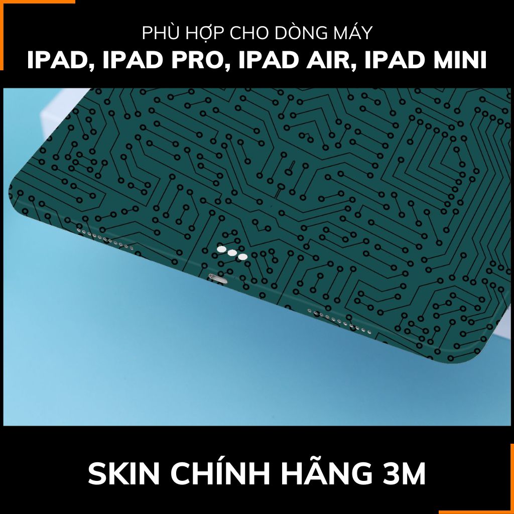 Dán skin ipad , ipad pro, ipad air , ipad mini full body và camera chính hãng 3M - ELECTRIC GREEN -  SK B01 04 phụ kiện điện thoại huỳnh tân store