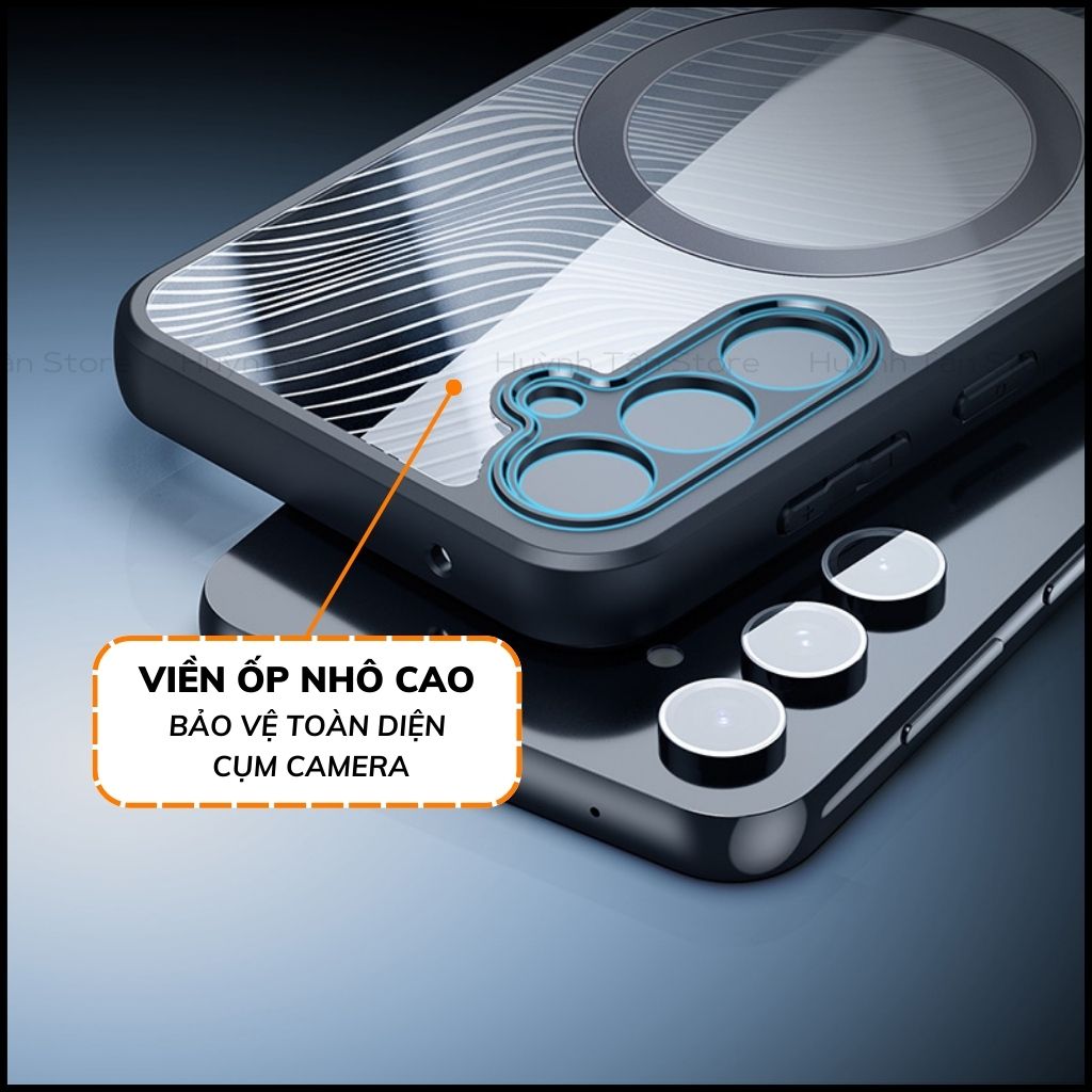 Ốp lưng samsung s23 fe aimo chính hãng duxducis chống va đập trong suốt không ố vàng huỳnh tân store