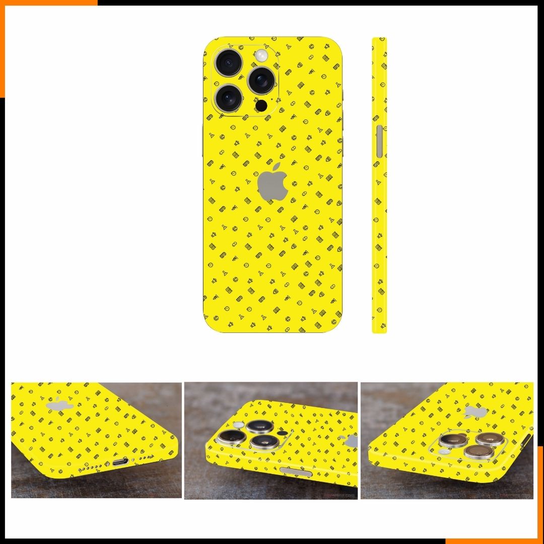 Dán skin điện thoại Iphone 15 Pro, Iphone 15 Pro Max full body và camera nhập khẩu chính hãng USA phụ kiện điện thoại huỳnh tân store - Sticker  - Warp Skin Collection