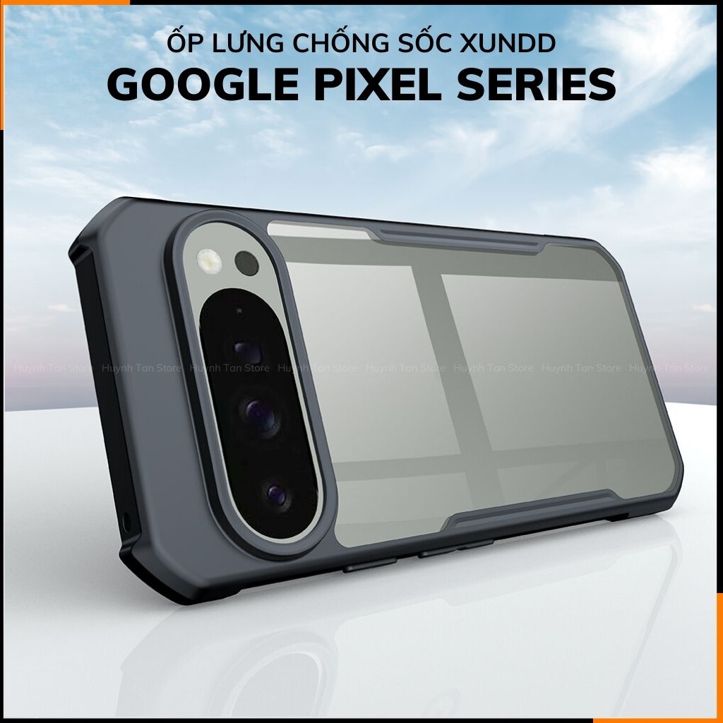 Ốp lưng Pixel 9/ Pixel 9 pro/ Pixel 9a/ Pixel 8a chống sốc XUNDD bảo vệ camera chính hãng chống ố vàng phụ kiện điện thoại Huỳnh Tân Store