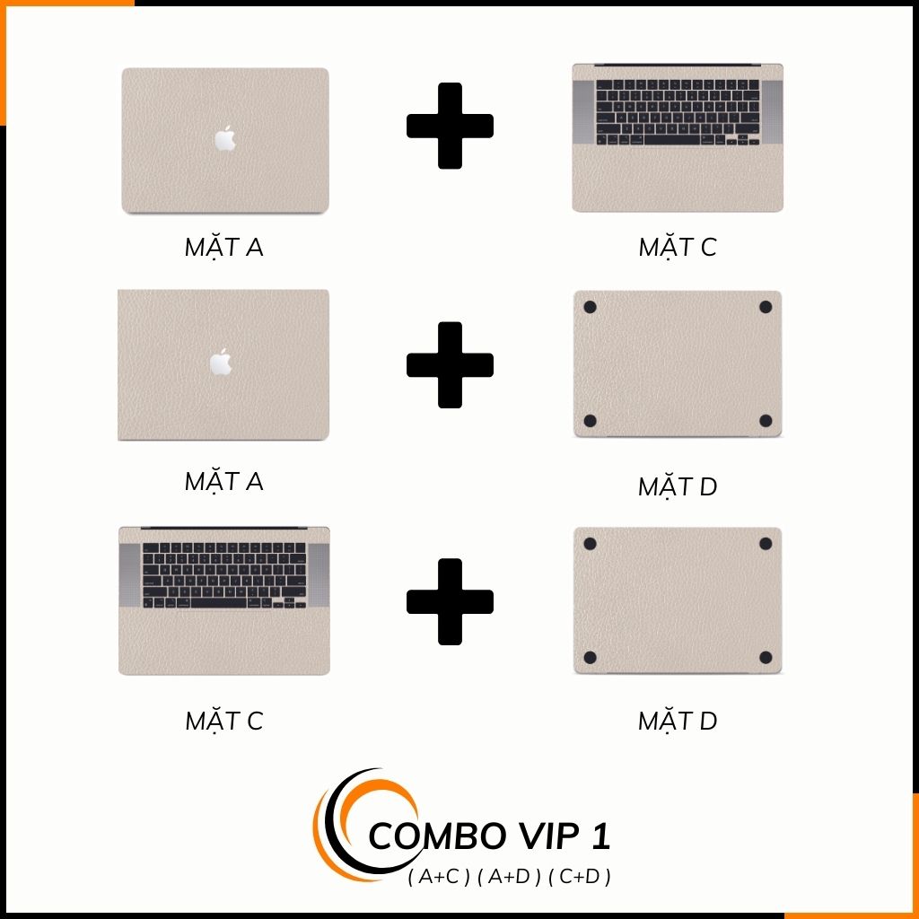 Dán skin macbook pro, macbook air chính hãng 3M nhập khẩu USA - SKIN 3M - MACBOOK - LEATHER WHITE - SK-B06-03 phụ kiện điện thoại huỳnh tân store