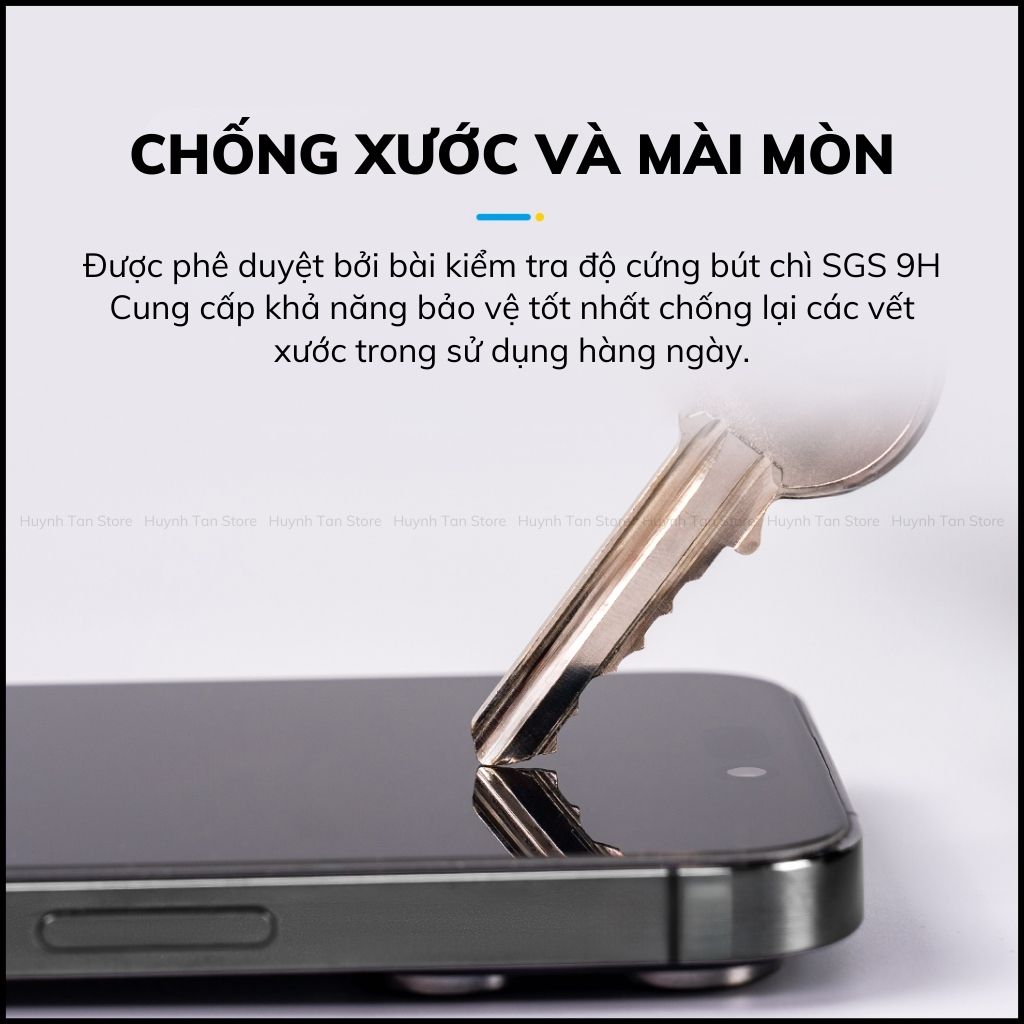 Kính cường lực iphone 16 Pro Max trong suốt full màn kèm khung tự dán chính hãng HODA
