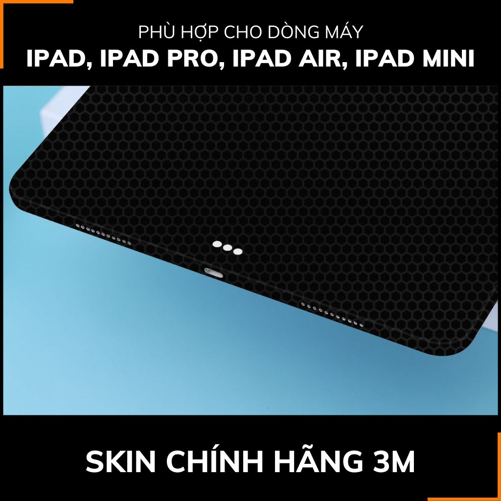 Dán skin ipad , ipad pro, ipad air , ipad mini full body và camera chính hãng 3M - MATRIX BLACK - SK-B11-01 phụ kiện điện thoại huỳnh tân store