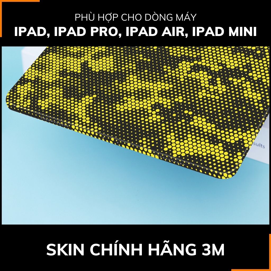 Dán skin ipad , ipad pro, ipad air , ipad mini full body và camera chính hãng 3M - MAMBA YELLOW -  SK B03 06 phụ kiện điện thoại huỳnh tân store