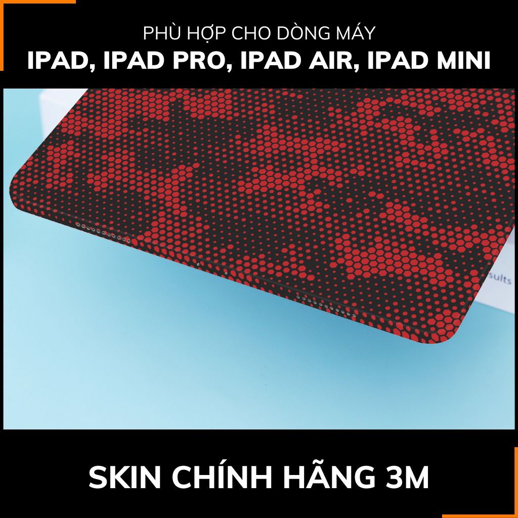 Dán skin ipad , ipad pro, ipad air , ipad mini full body và camera chính hãng 3M - MAMBA RED  - SK-B03-02 phụ kiện điện thoại huỳnh tân store