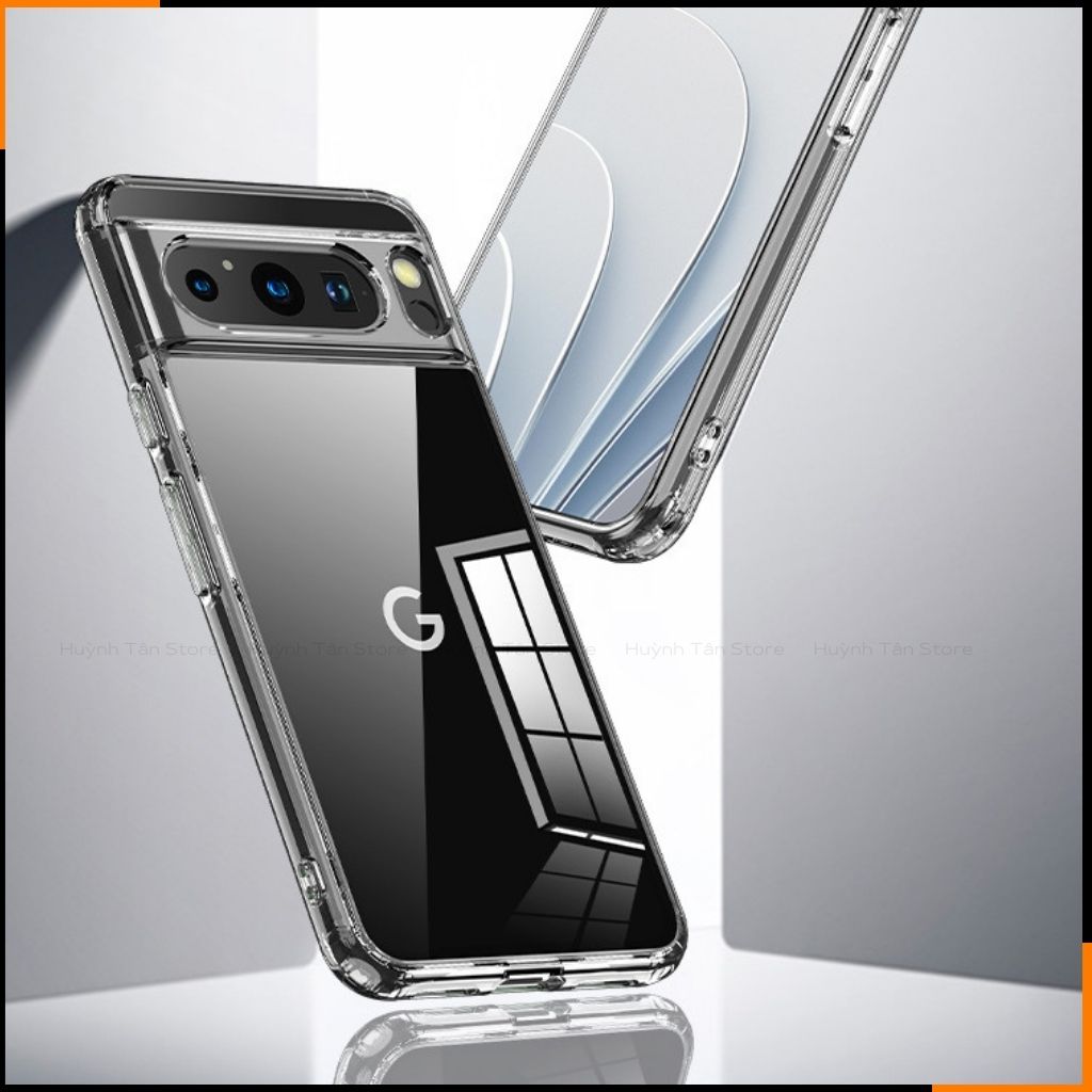 Ốp lưng google pixel 8 pro chống sốc CLEAR COLOR VER 4 trong suốt không ố vàng bảo vệ camera phụ kiện huỳnh tân store