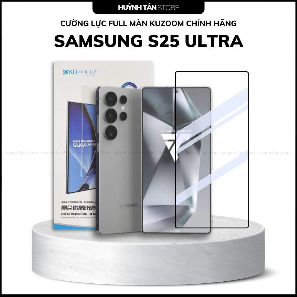 Cường lực Samsung S25 , S25 Plus , S25 Ultra  full màn chính hãng kuzoom