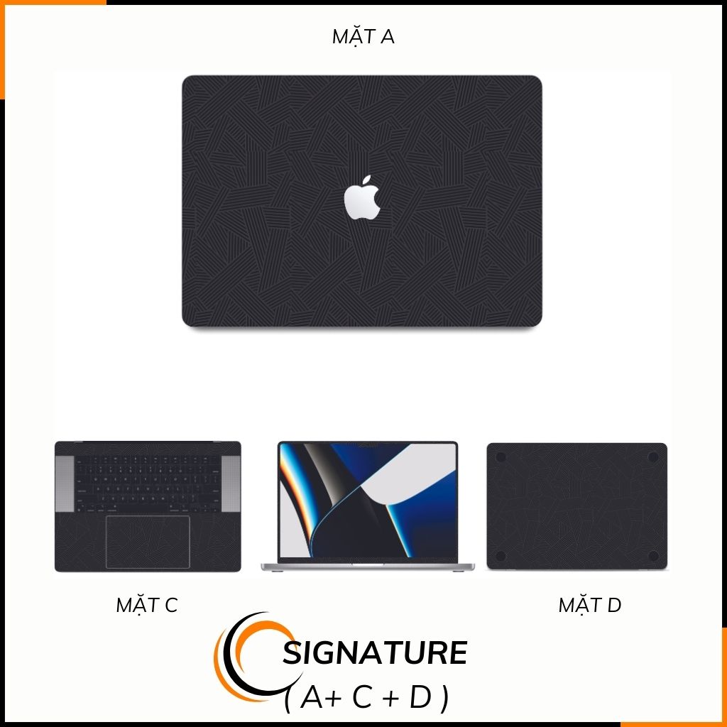 Dán skin macbook pro, macbook air chính hãng 3M nhập khẩu USA - SKIN 3M - MACBOOK - PATTEN TEXTURE 06 - SK-B05-06 phụ kiện điện thoại huỳnh tân store
