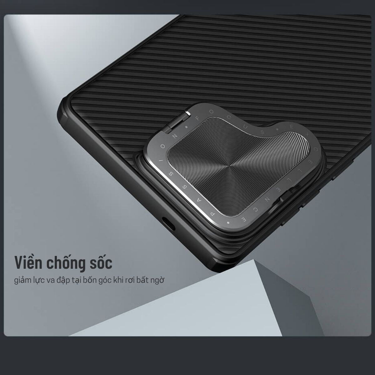 Ốp lưng Samsung S25 Ultra/ S24 Ultra giá đỡ điện thoại bảo vệ camera chống sốc Nillkin CamShield ProP