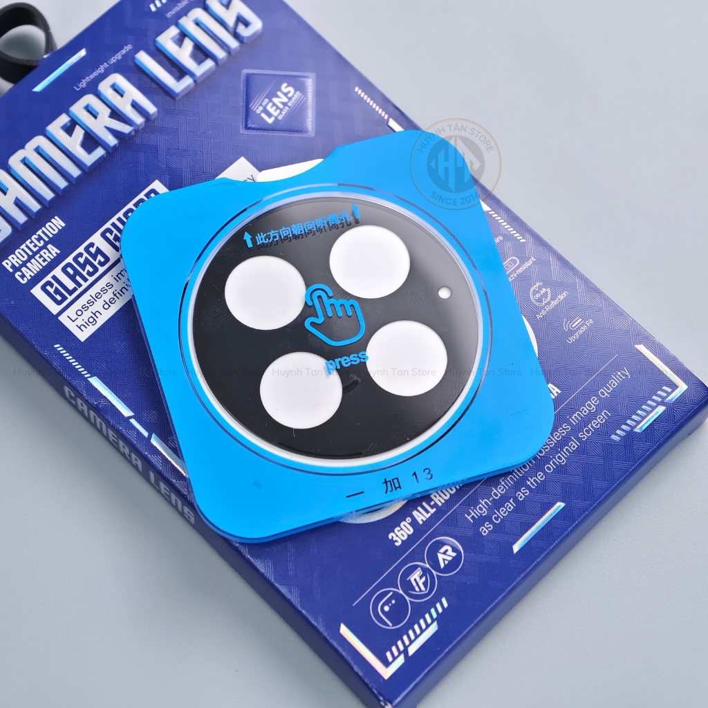 Kính cường lực camera Oneplus 13 FULL ĐEN chống chói công nghệ AR có khung tự dán chống trầy bảo vệ toàn diện phụ kiện huỳnh tân store
