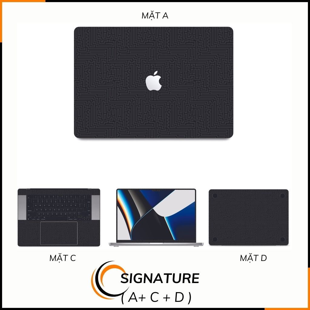 Dán skin macbook pro, macbook air chính hãng 3M nhập khẩu USA - SKIN 3M - MACBOOK - PATTEN TEXTURE 03 - SK-B05-03 phụ kiện điện thoại huỳnh tân store