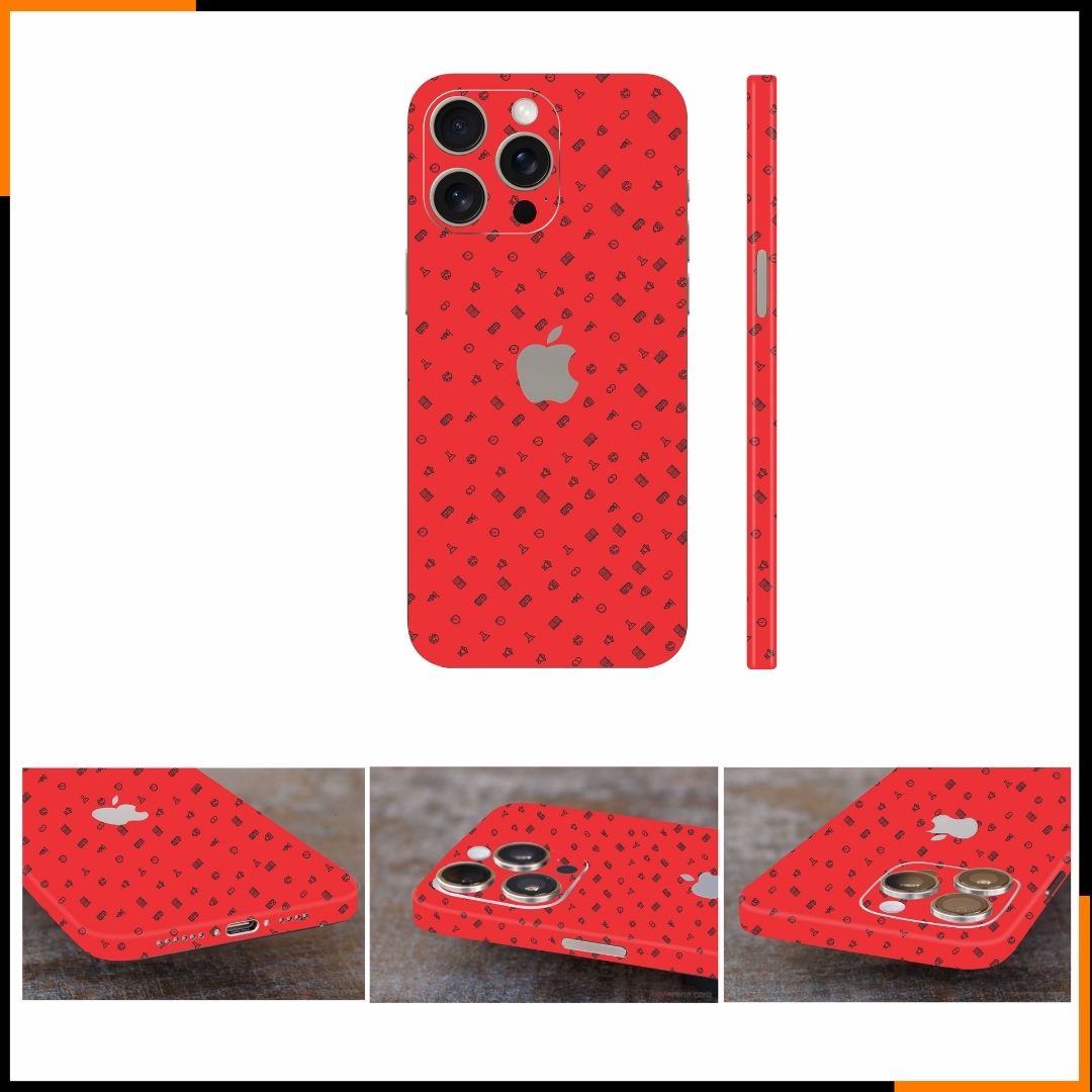 Dán skin điện thoại Iphone 15 Pro, Iphone 15 Pro Max full body và camera nhập khẩu chính hãng USA phụ kiện điện thoại huỳnh tân store - Sticker  - Warp Skin Collection