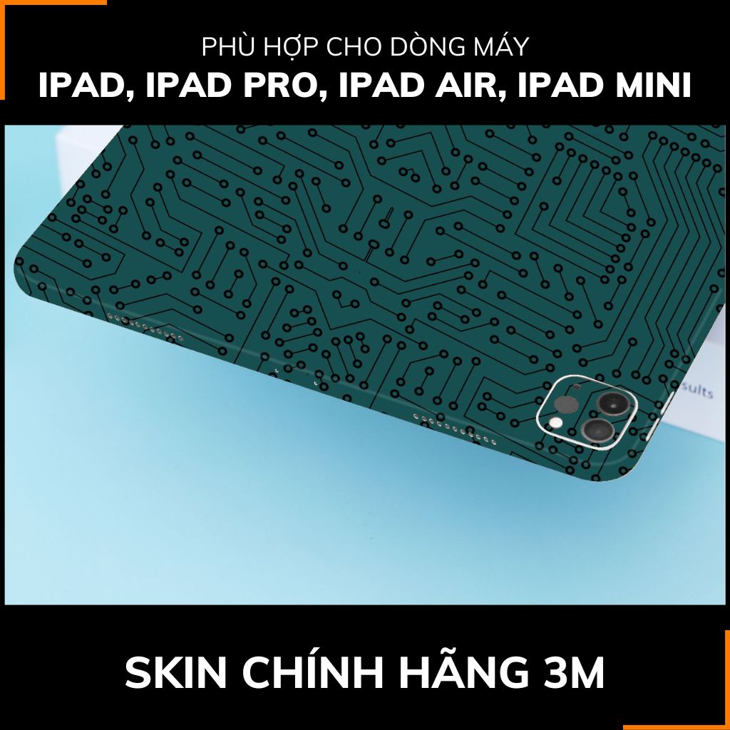 Dán skin ipad , ipad pro, ipad air , ipad mini full body và camera chính hãng 3M - ELECTRIC GREEN -  SK B01 04 phụ kiện điện thoại huỳnh tân store