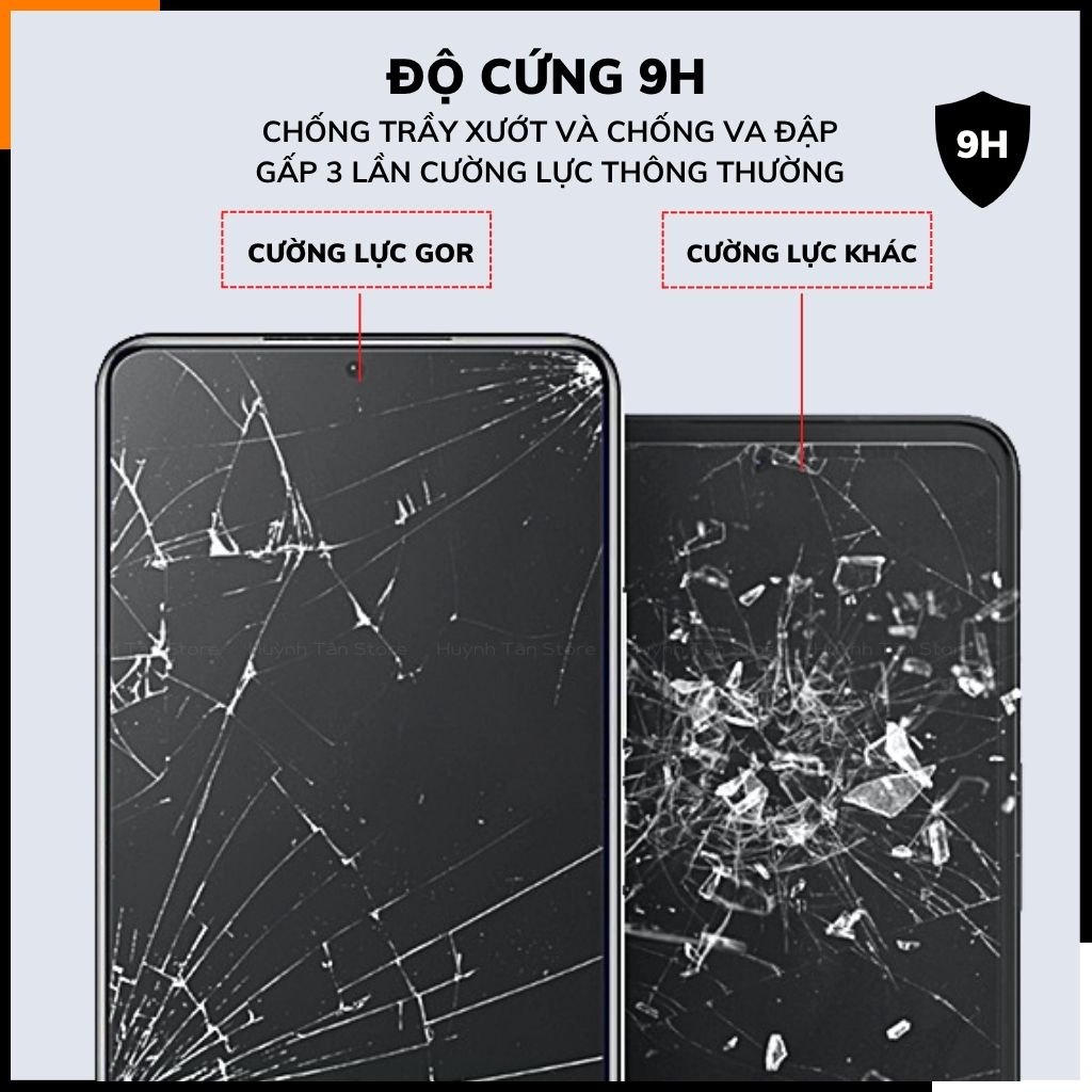 Kính cường lực trong suốt Oppo Find X9 Pro , X8 Ultra , X8s Plus KHÔNG FULL MÀN chống bám vân tay chính hãng GOR