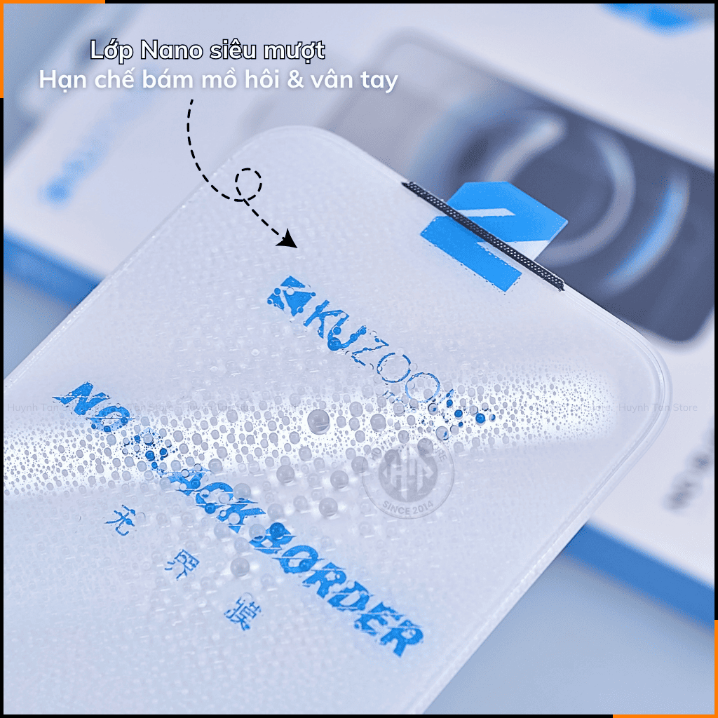 Kính cường lực iphone 17 pro max, ip 17 pro, ip 16 pro max, ip 16 pro, ip 15 pro max trong suốt KHÔNG FULL MÀN không lẹm viền chính hãng KUZOOM phụ kiện điện thoại huỳnh tân store